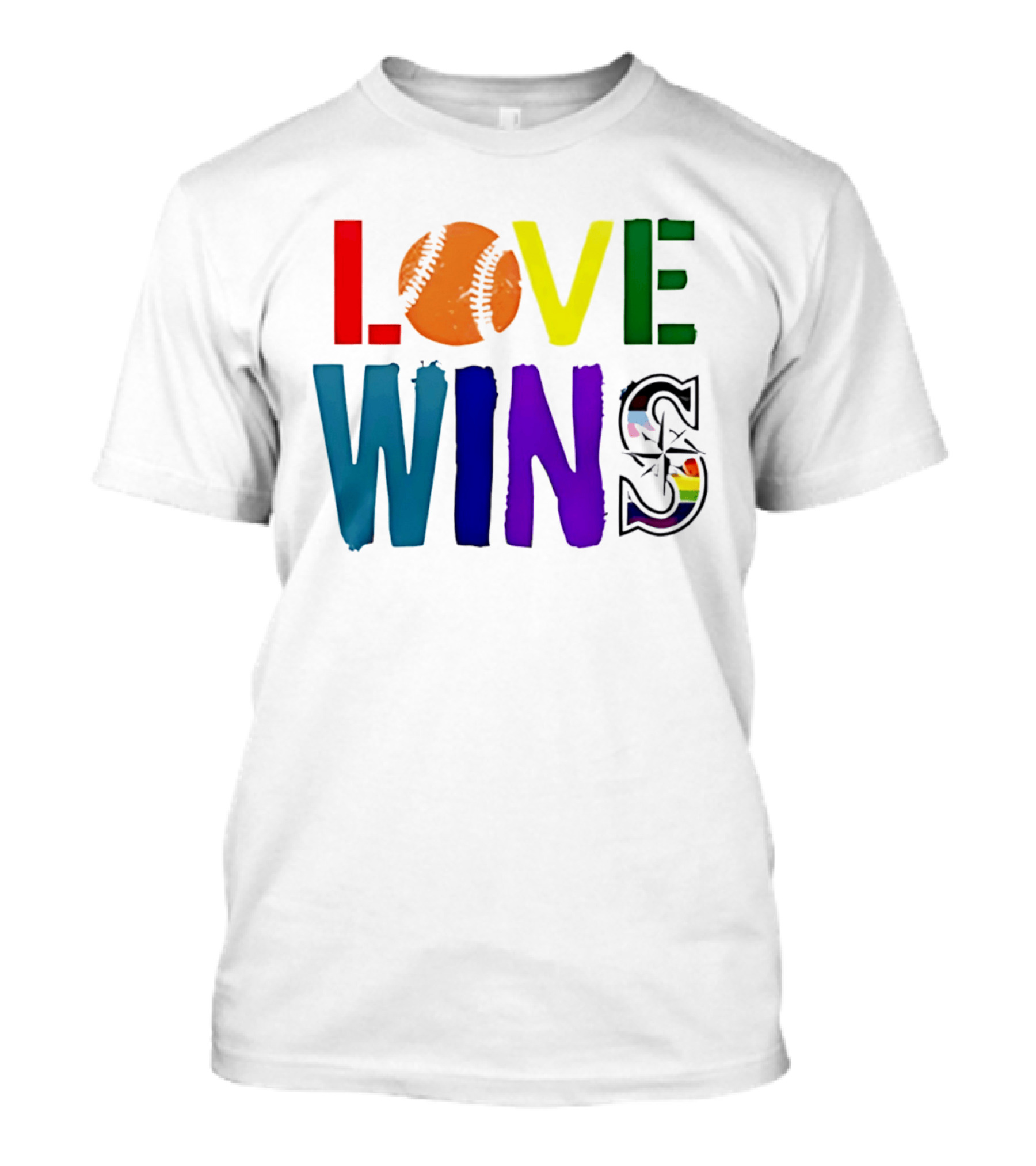 Seattle Mariners Love Wins Spirit Day 2026 T-Shirt