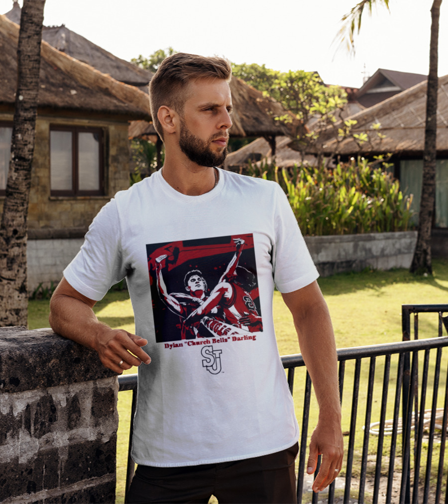 St John's Red Storm NCAA Basketball Dylan "Church Bells" Darling SJU T-Shirt