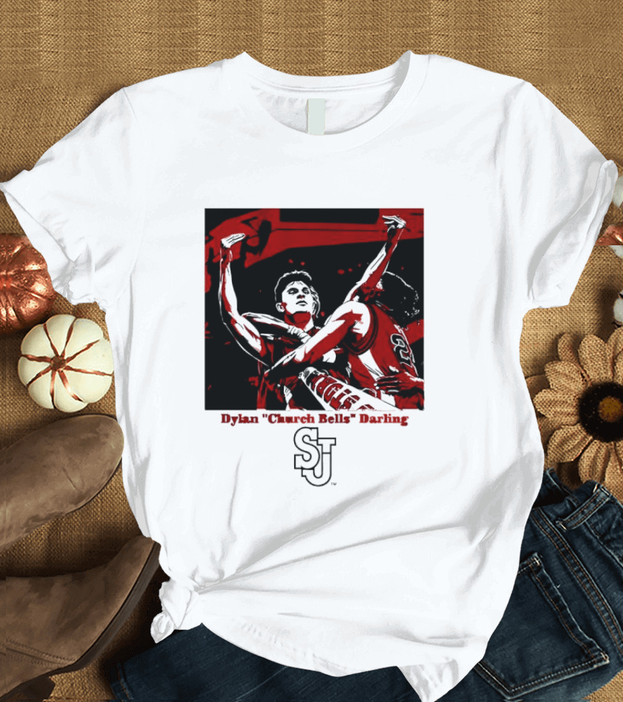 St John's Red Storm NCAA Basketball Dylan "Church Bells" Darling SJU T-Shirt