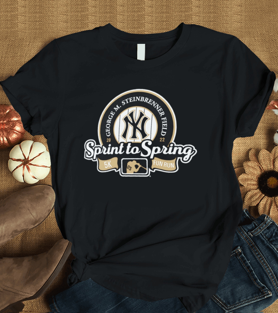 George M Steinbrenner Field New York Yankees Sprint To Spring 5K Fun Run 2022 T-Shirt