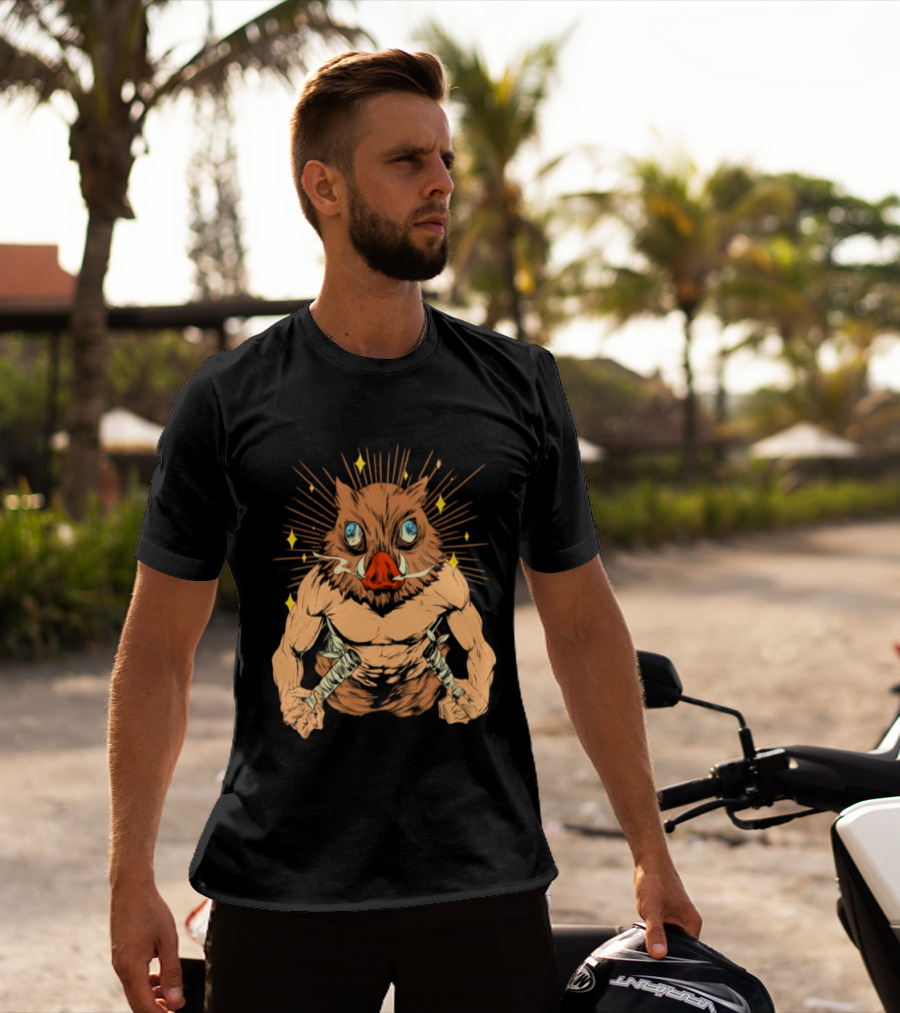 Inosuke Hashibira Beast Mode Demon Slayer Anime T-Shirt
