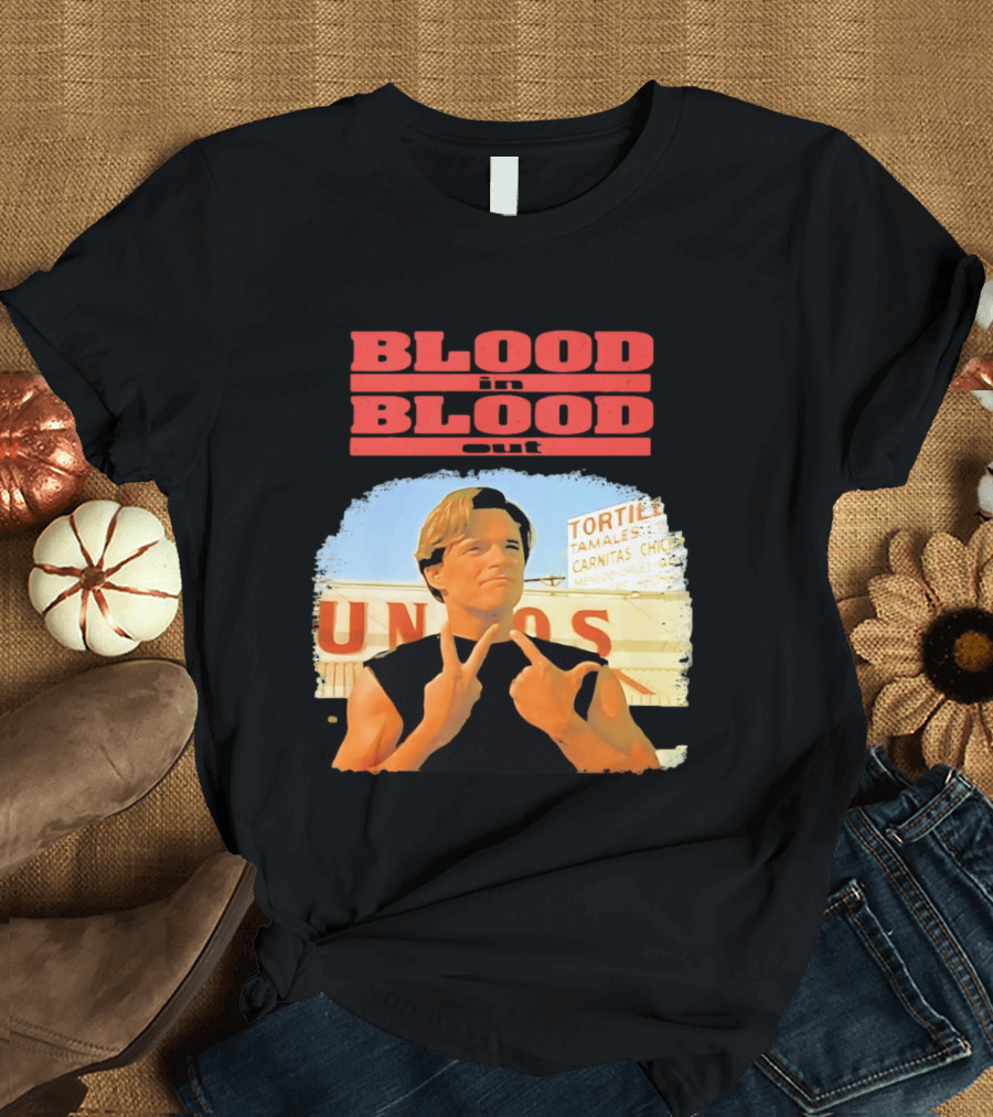 Blood In Blood Out Vatos Locos Image Tribute From Iconic Movie T-Shirt