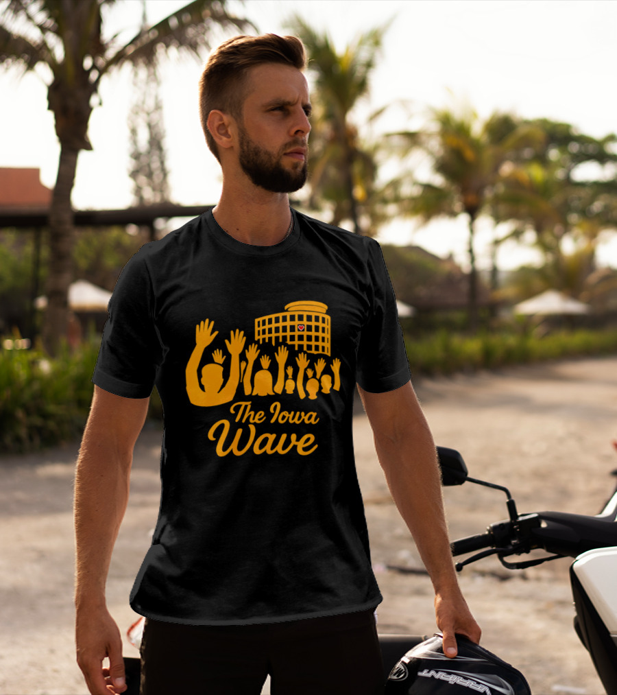 Iowa Hawkeyes The Iowa Wave Hospital Heart Gesture Iconic Fan Tradition T-Shirt