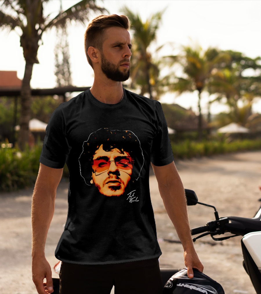 Jack Harlow Big Head Face Art With Signature T-Shirt
