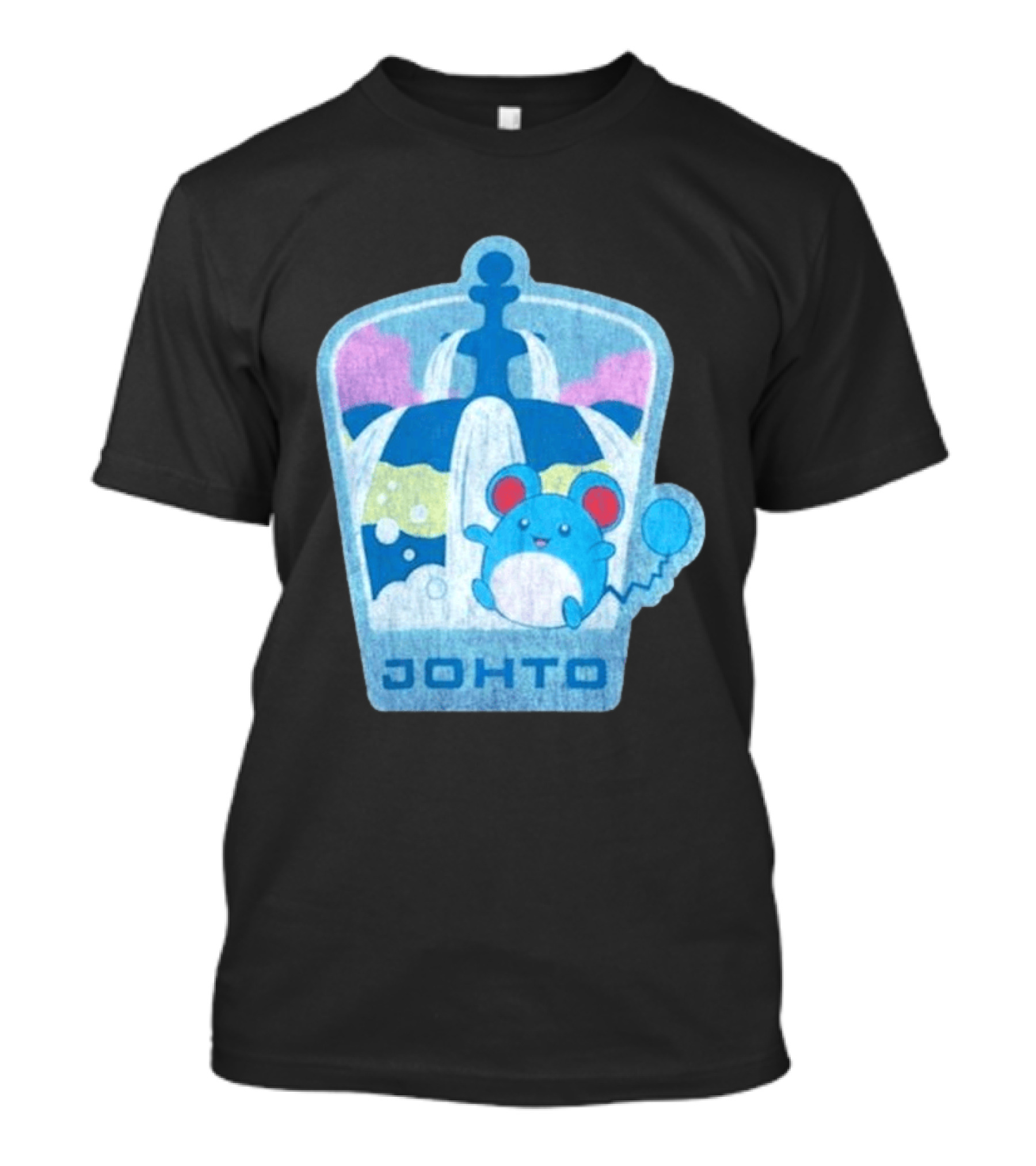 Johto Marill Fountain Explore Pokémon T-Shirt