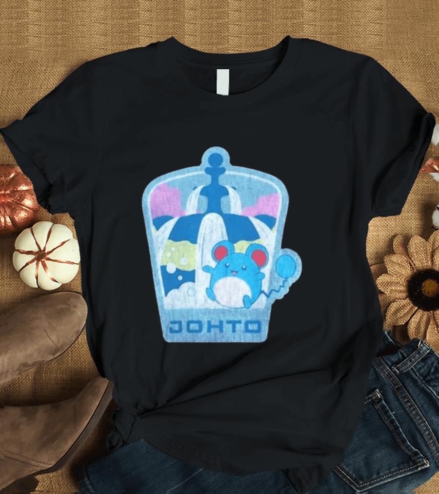 Johto Marill Fountain Explore Pokémon T-Shirt