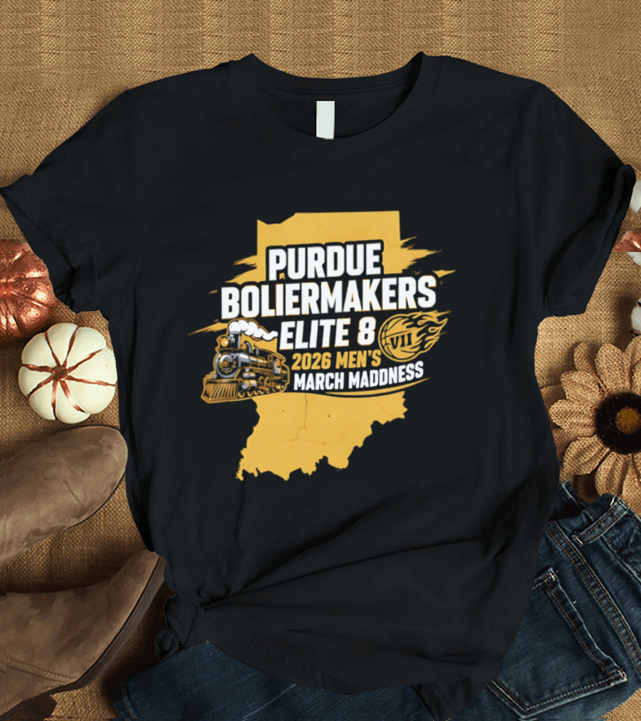 Purdue Boilermakers 2026 Men's March Madness Elite 8 VII T-Shirt