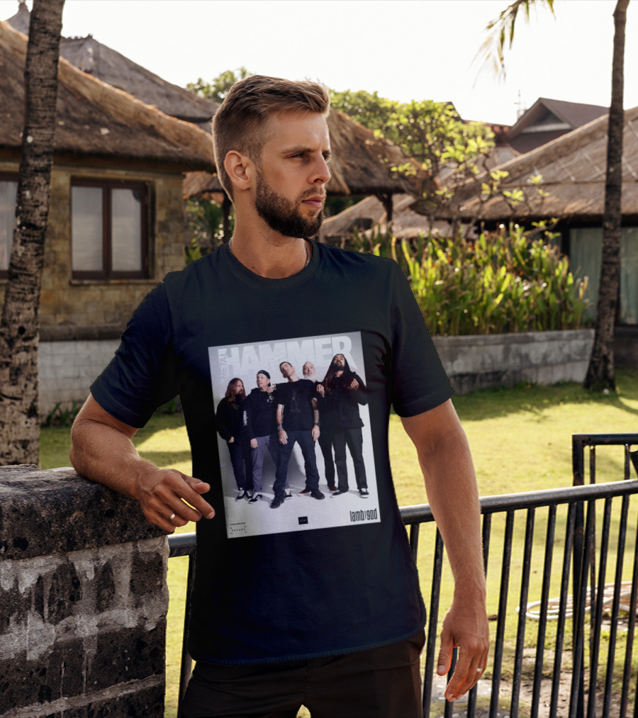 Metal Hammer Cover Featuring Lamb Of God Editorial Band Photo T-Shirt