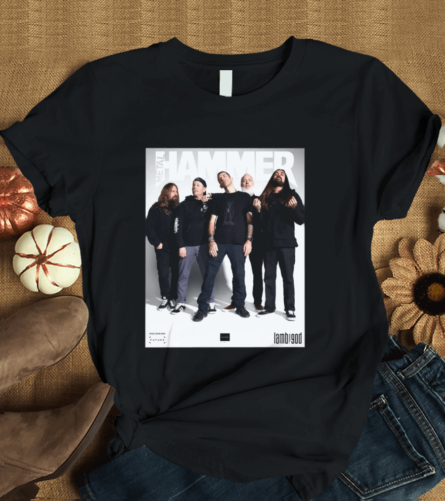 Metal Hammer Cover Featuring Lamb Of God Editorial Band Photo T-Shirt