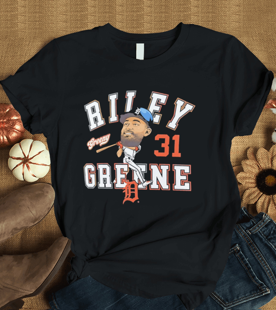 Riley Greene Greeny 31 Detroit Tigers T-Shirt