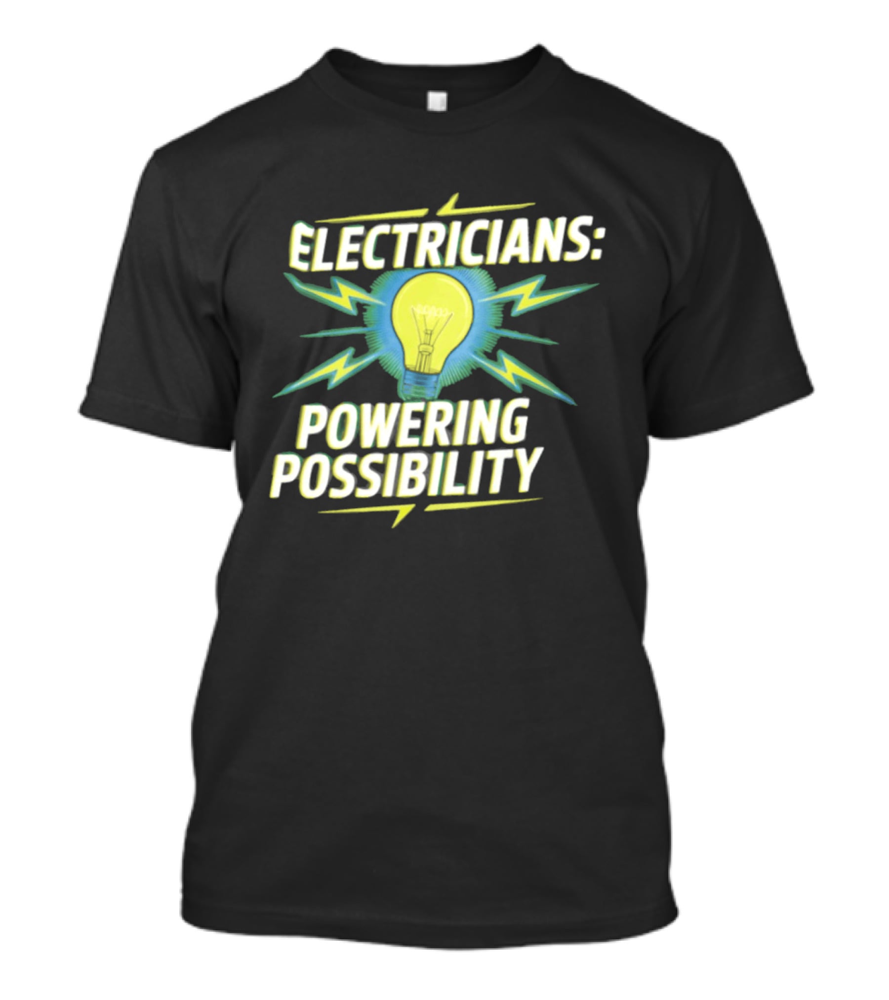 Electricians Light Bulb Highlighting Powering Possibility T-Shirt