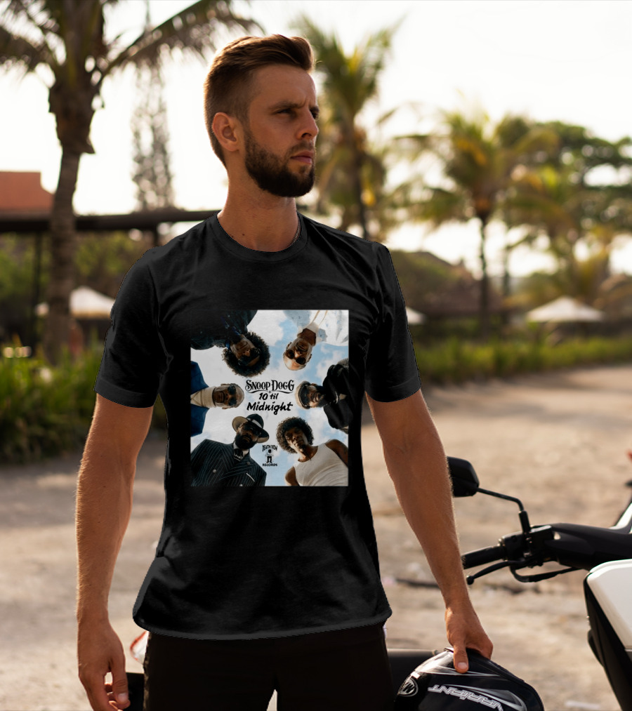 Snoop Dogg 10 Til Midnight Death Row Records Album Cover T-Shirt