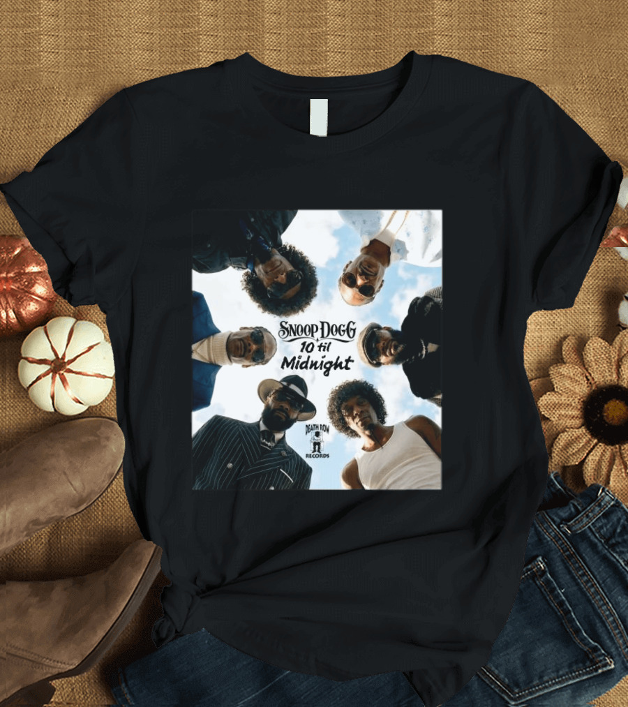 Snoop Dogg 10 Til Midnight Death Row Records Album Cover T-Shirt