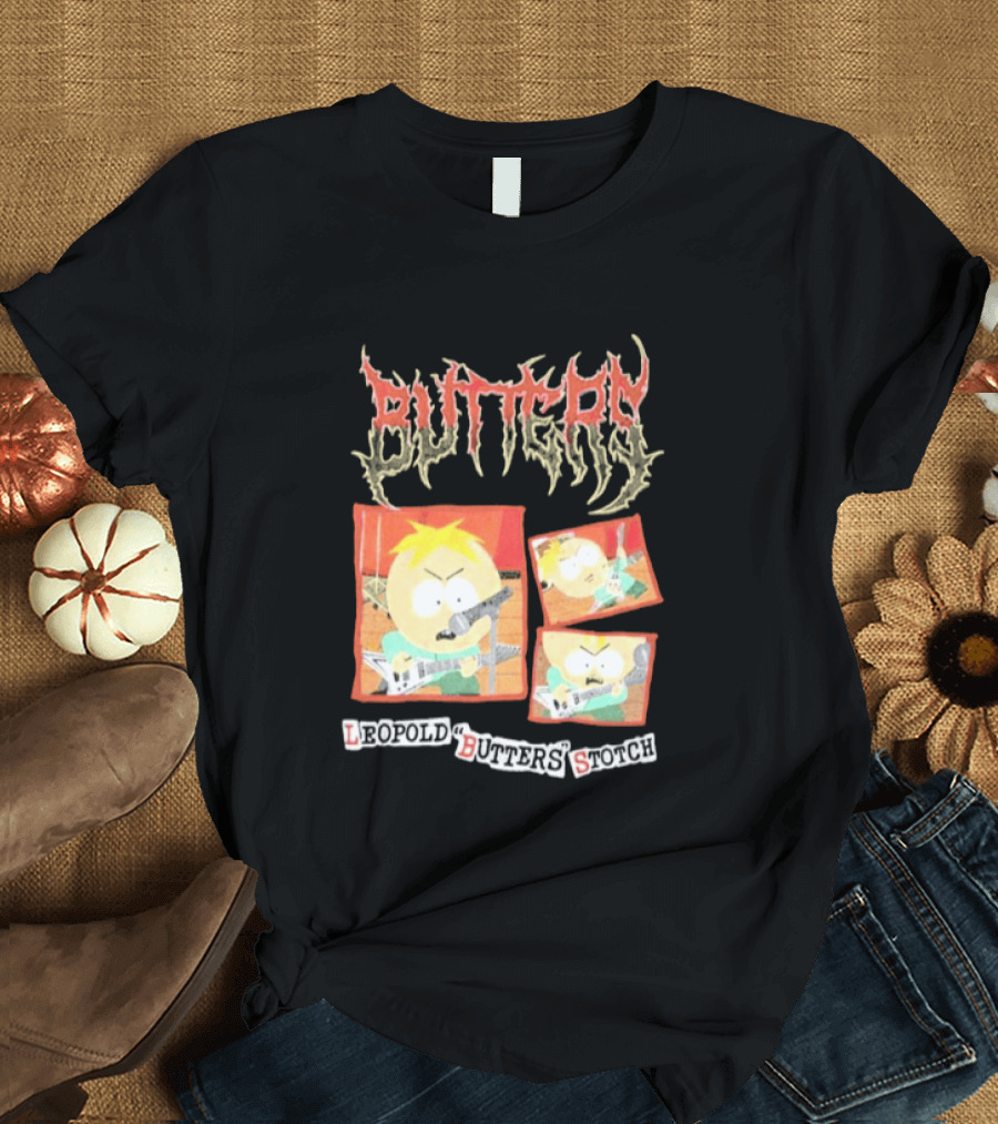 South Park Butters Metal Buttery Leopold Stotch T-Shirt