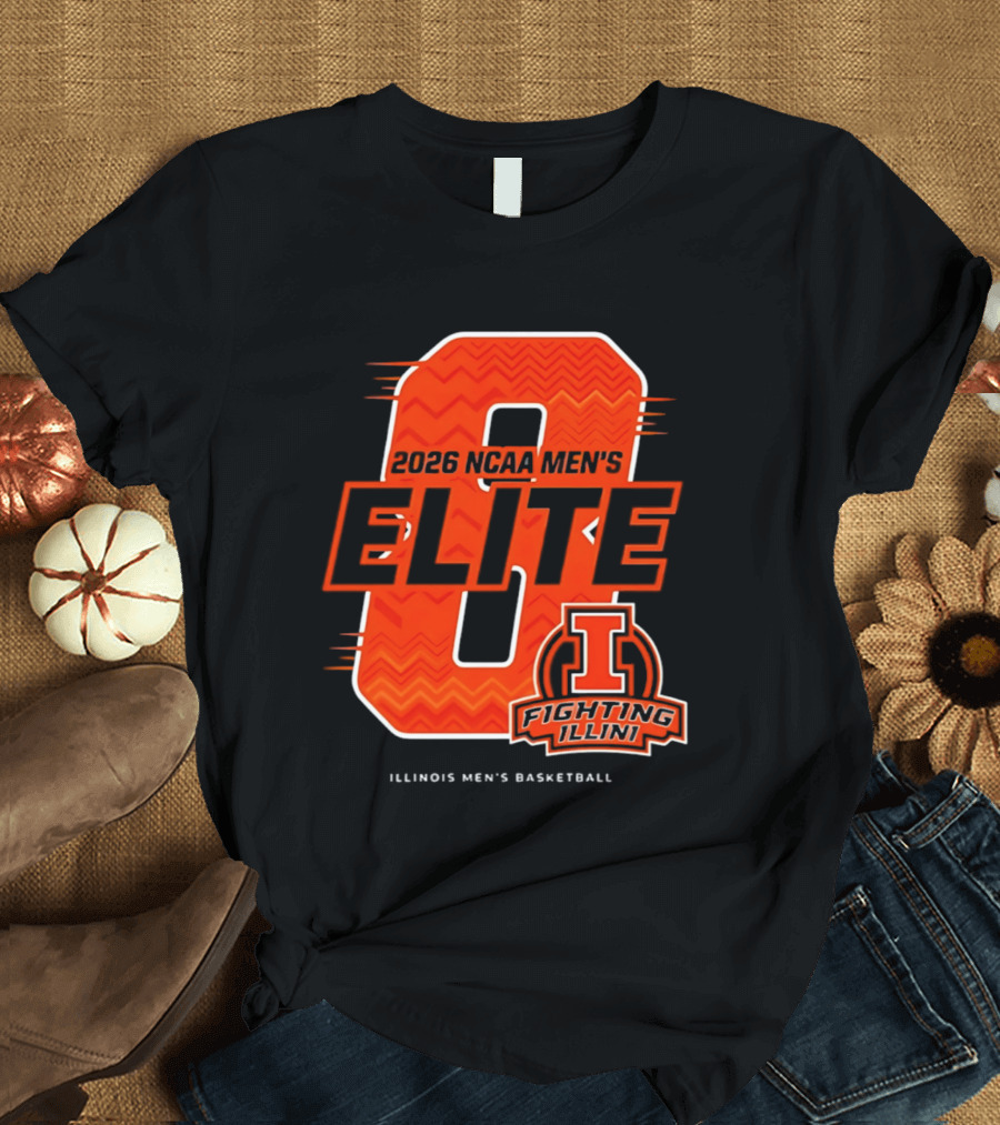 2026 NCAA Men's Elite 8 Illinois Fighting Illini Basketball T-Shirt