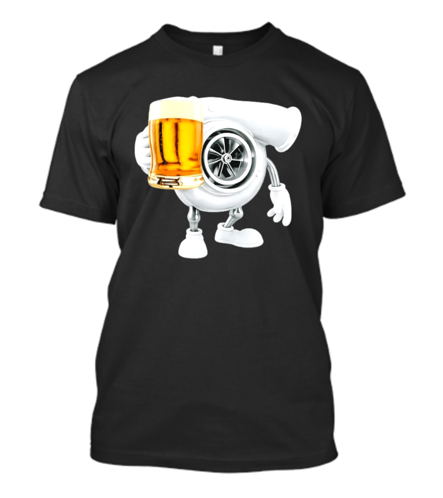 Turbocharger Holding Beer Meme T-Shirt