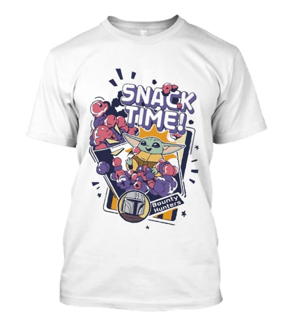 Snack Time Baby Yoda Star Wars Bounty Hunters T-Shirt