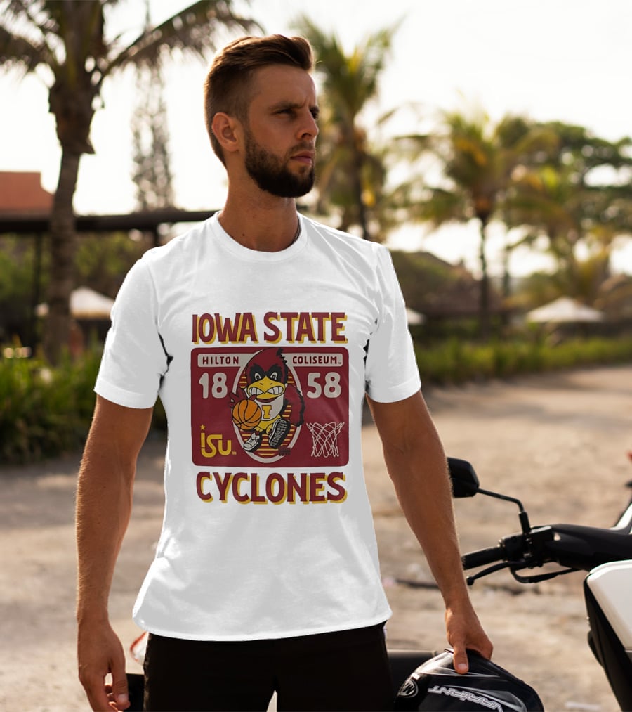 Iowa State Cyclones Hilton Coliseum 1858 Basketball T-Shirt