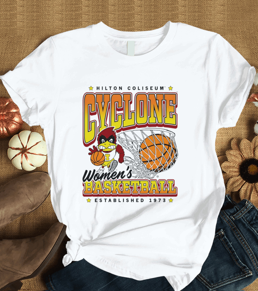Hilton Coliseum Cyclone Women's Basketball Established 1973 T-Shirt
