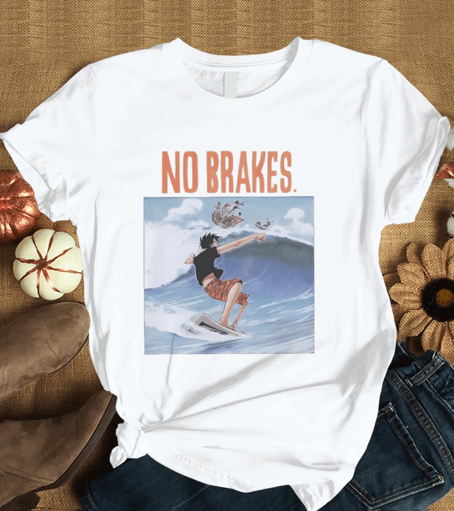 Monkey D. Luffy Surfing Adventure One Piece No Brakes T-Shirt