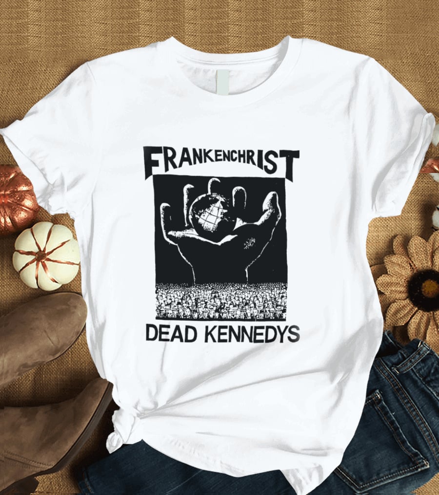 Frankenchrist Dead Kennedys Hand Holding Globe T-Shirt