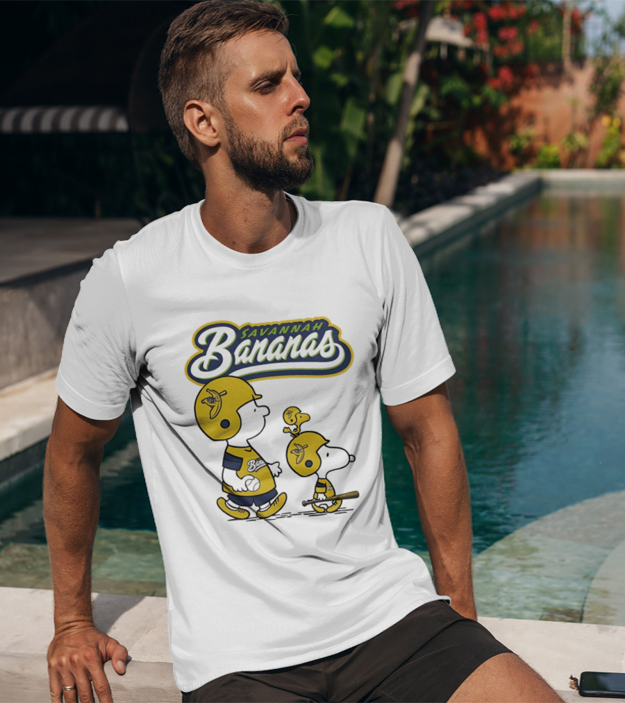 Savannah Bananas Peanuts Characters Baseball T-Shirt