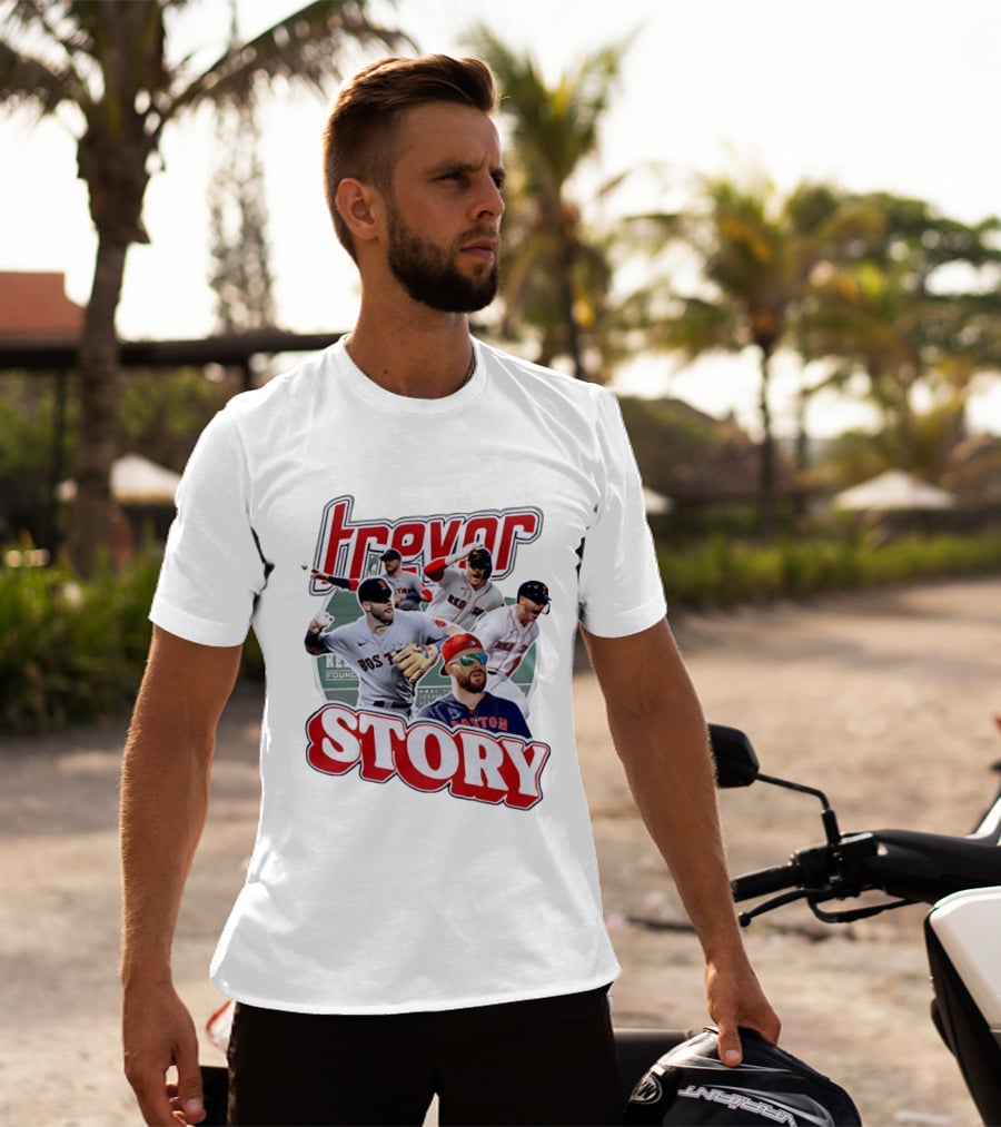 Trevor Story Boston Red Sox MLB Player Collage T-Shirt