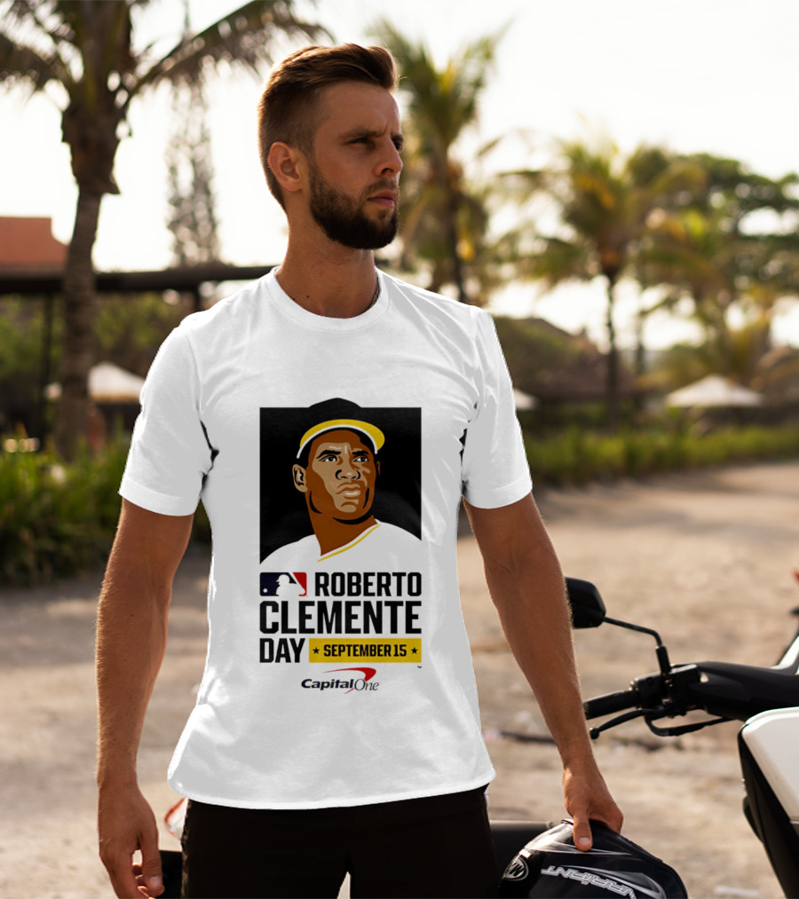 Roberto Clemente Day September 15 MLB Capital One T-Shirt