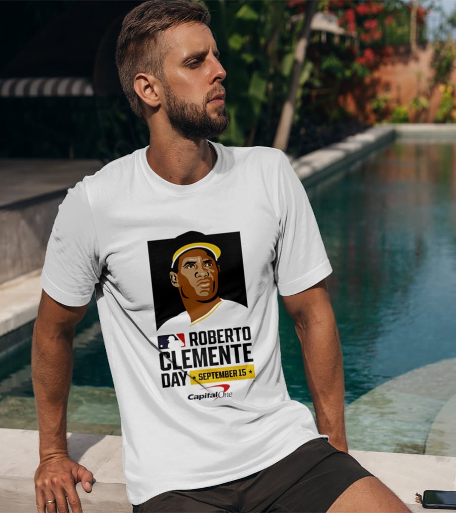 Roberto Clemente Day September 15 MLB Capital One T-Shirt