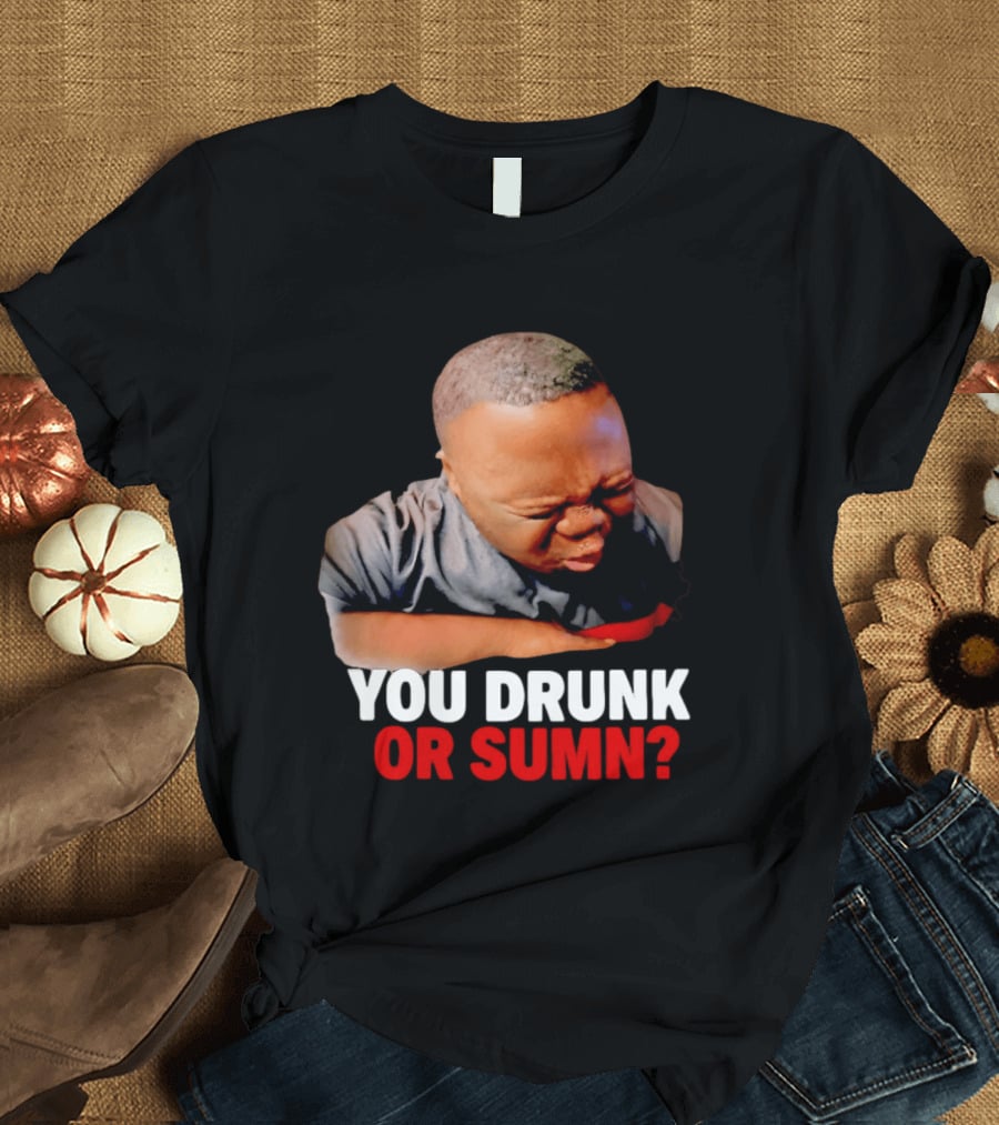 You Drunk Or Sumn Meme DJ Cece Viral Expression T-Shirt