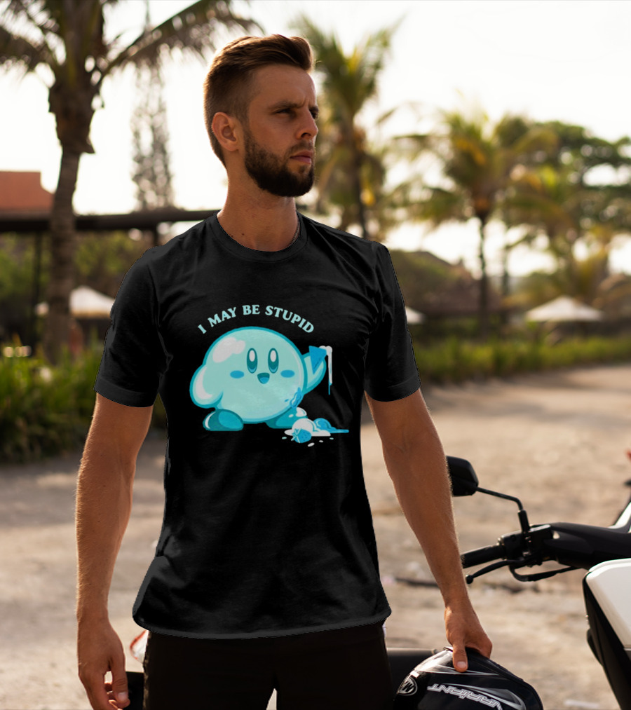I May Be Stupid Kirby Ice Cream Cake Eating Berry T-Shirt