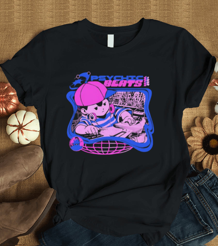 Ness EarthBound Psychic Beats Retro Gaming T-Shirt