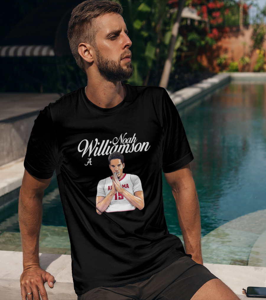 Noah Williamson Alabama 15 Crimson Tide NCAA Basketball Celebration T-Shirt