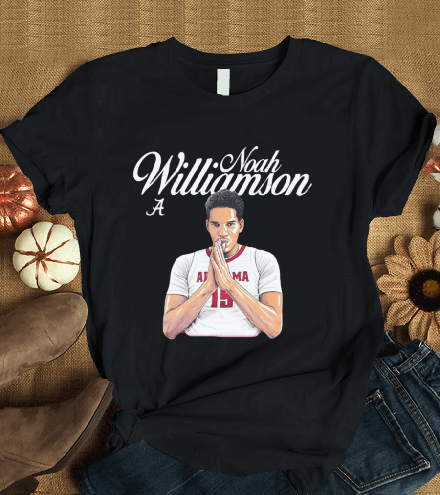 Noah Williamson Alabama 15 Crimson Tide NCAA Basketball Celebration T-Shirt