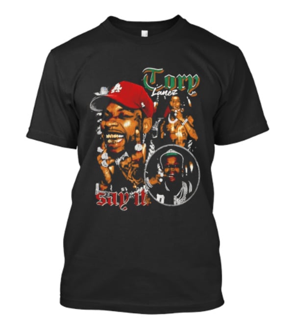 Tory Lanez Say It Red Cap Smiling T-Shirt