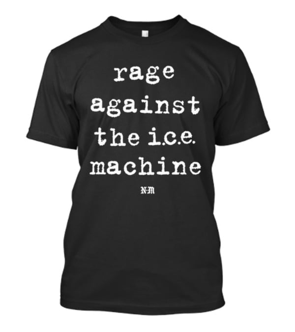 Rage Against The Ice Machine Text Bold Print T-Shirt
