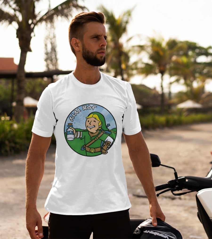 The Legend Of Zelda Link And Fallout Vault Boy T-Shirt