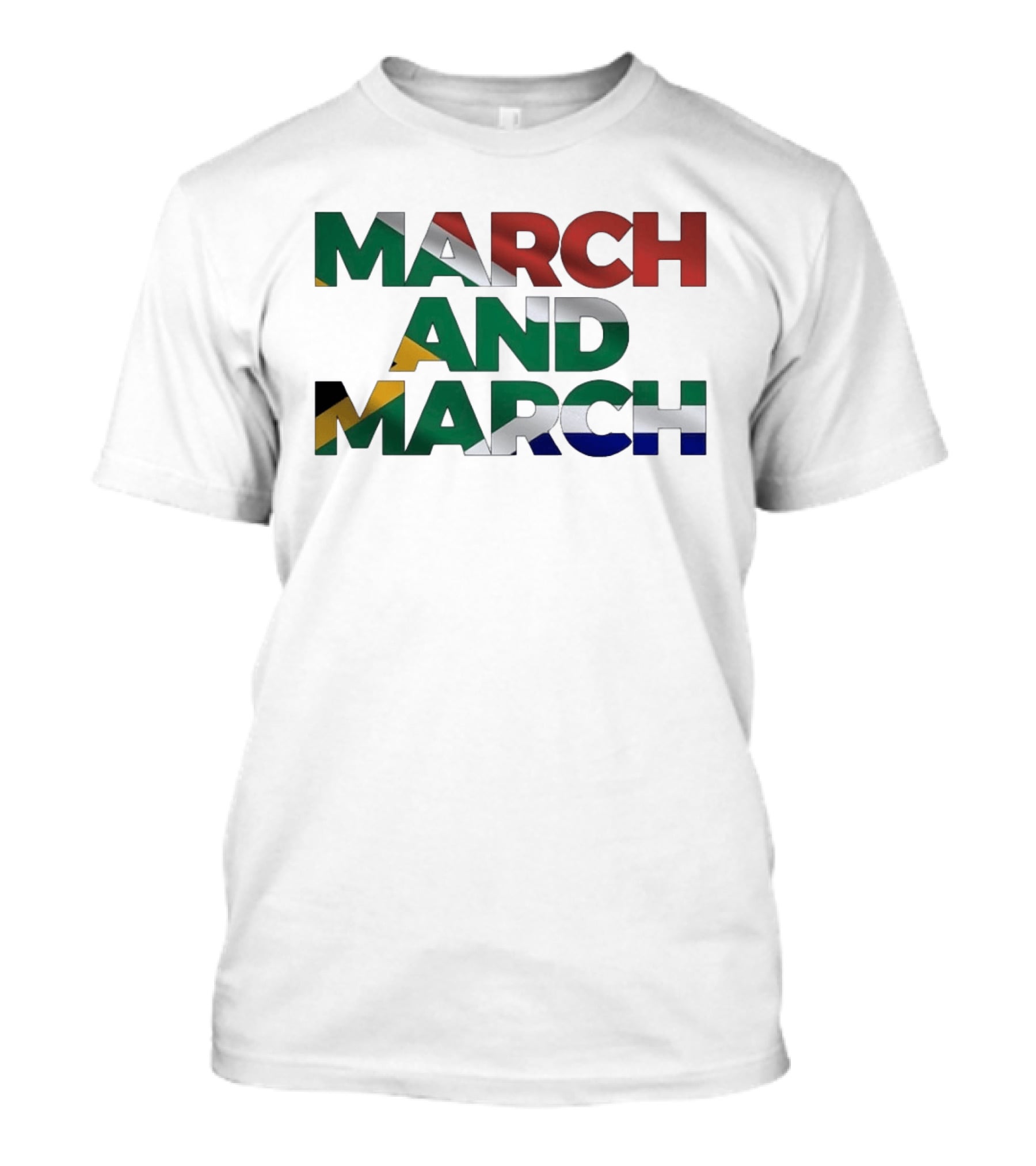 March And March South African Flag T-Shirt