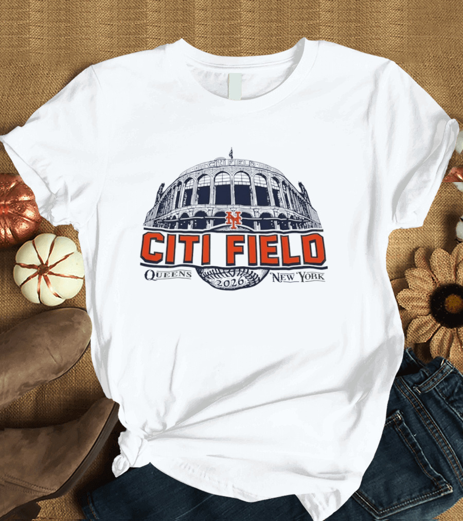New York Mets Citi Field Queens 2026 T-Shirt