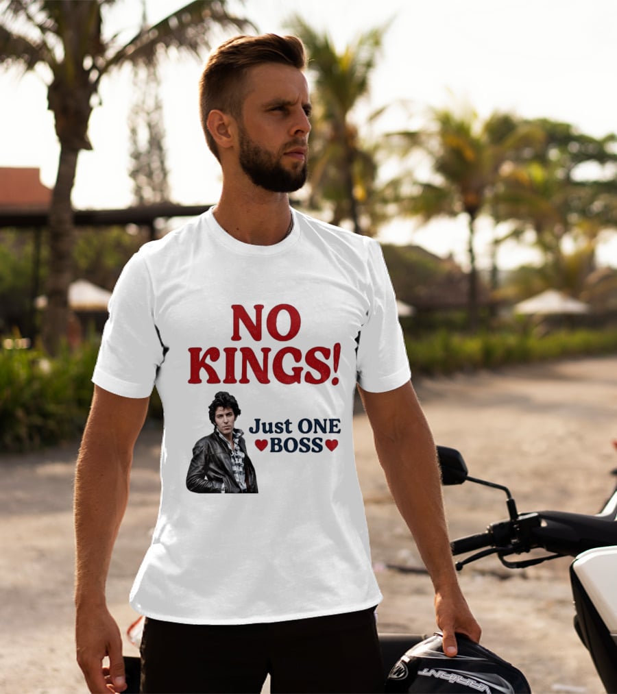 No Kings Just One Boss Leather Jacket T-Shirt