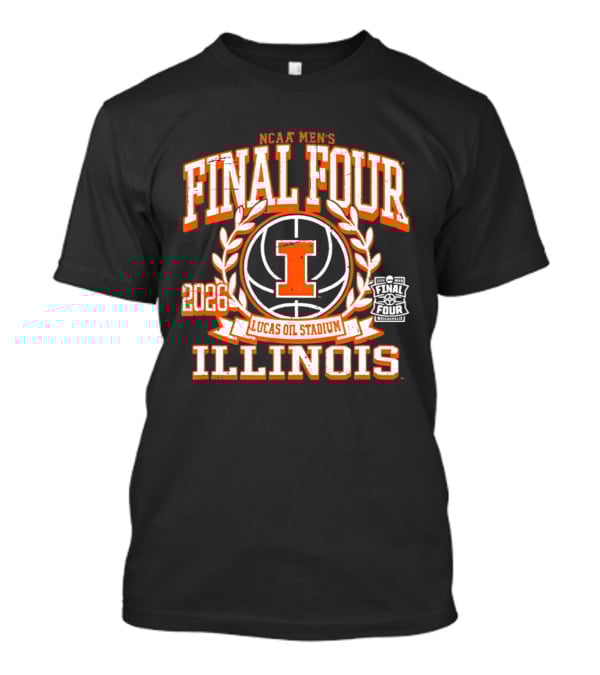 Illinois NCAA Men's Basketball Final Four 2026 Lucas Oil Stadium T-Shirt