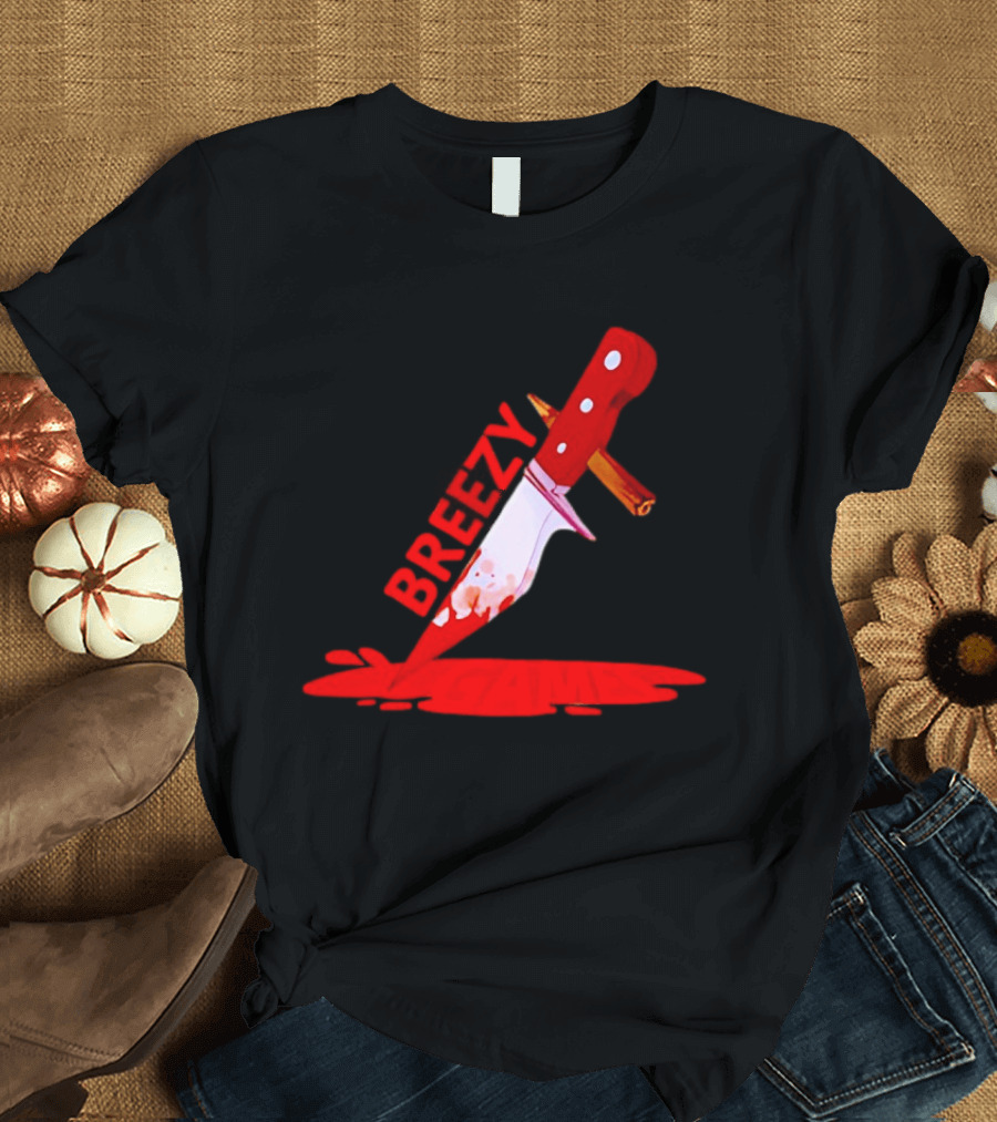 Breezy Games Bloodstained Knife T-Shirt