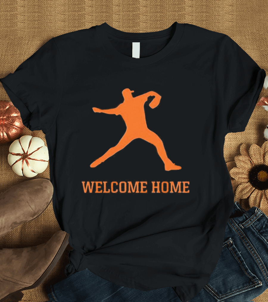 Justin Verlander Detroit Tigers Welcome Home 35 T-Shirt