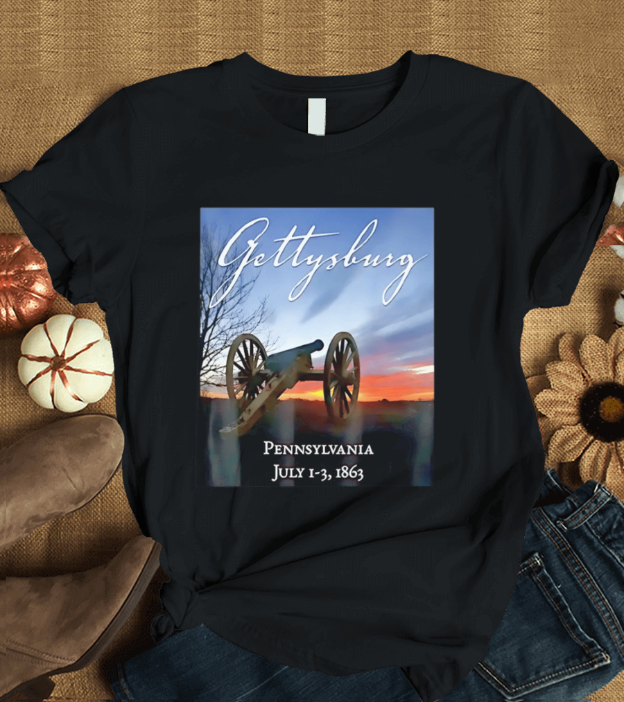 Gettysburg Cannon Battle Pennsylvania July 1 3 1863 Civil War T-Shirt