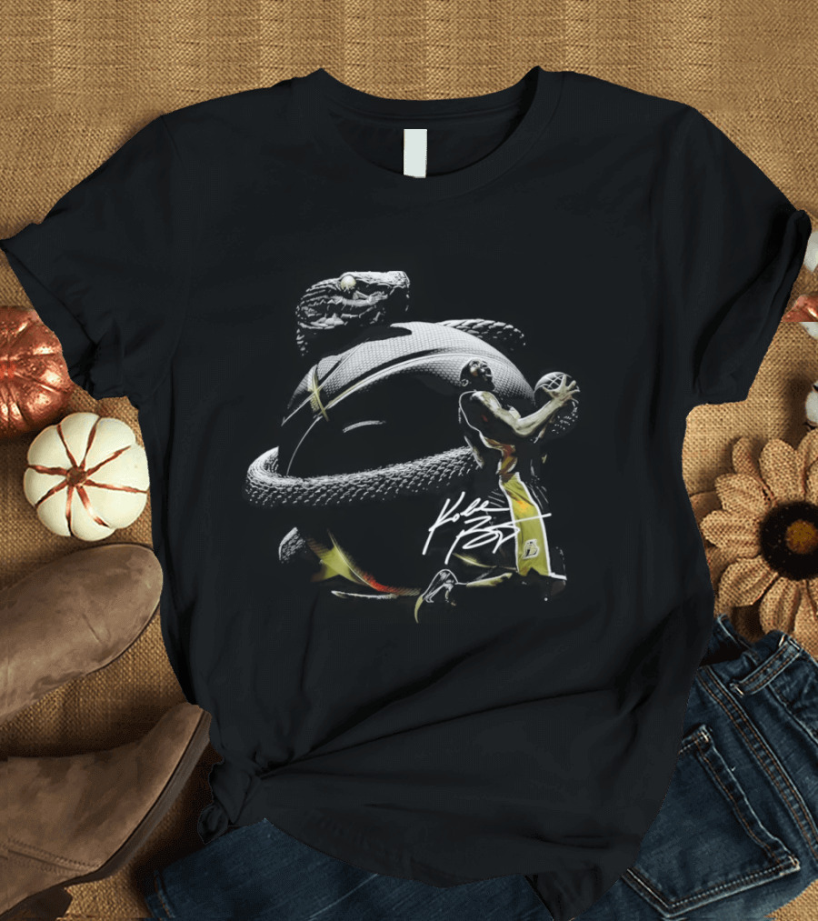 Kobe Bryant Los Angeles Legend Lakers Black Mamba T-Shirt
