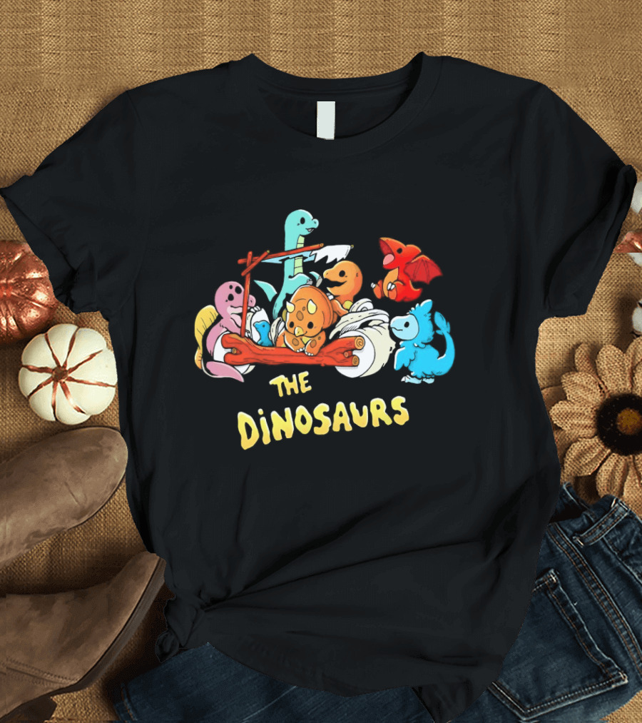 The Dinosaurs X The Flintstones Cartoon T-Shirt
