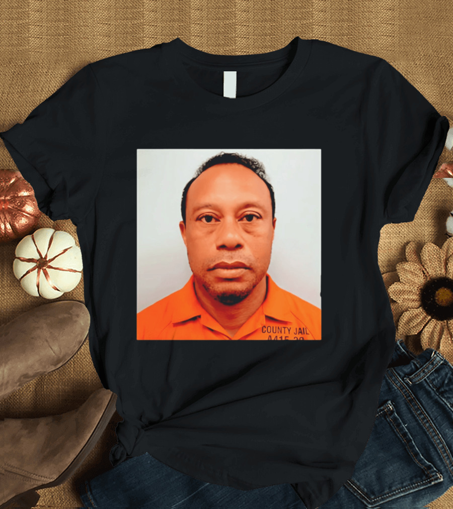 Tiger Woods 2026 County Jail 4415 29 Shot Edit T-Shirt