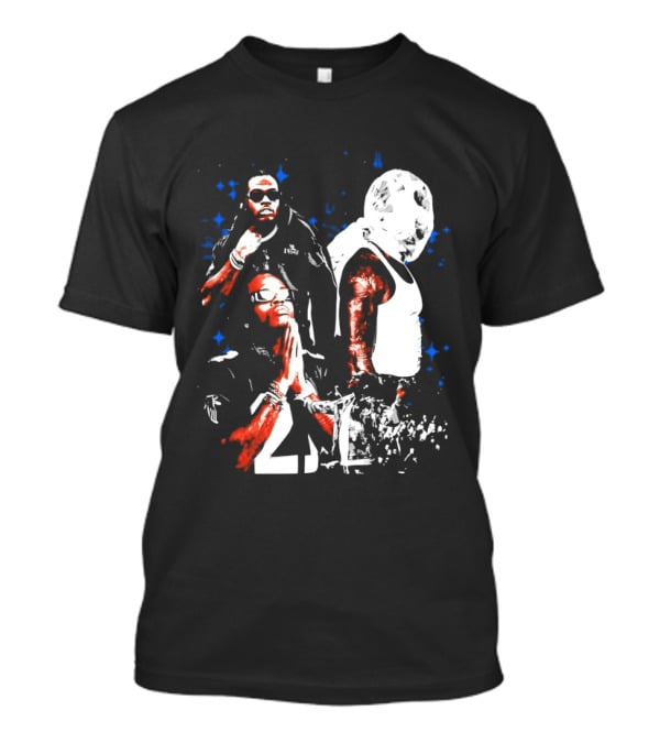 Gunna One Of Wun Globe Stars Red White Blue T-Shirt