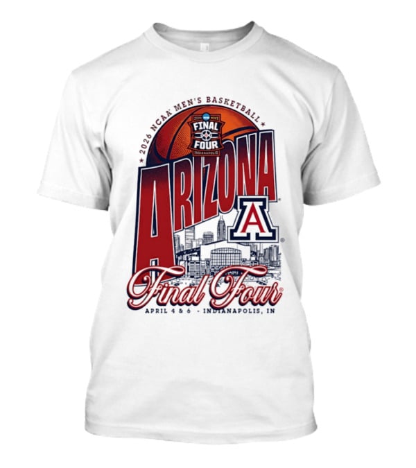 2026 NCAA Men's Basketball Arizona Wildcats Final Four Indianapolis T-Shirt