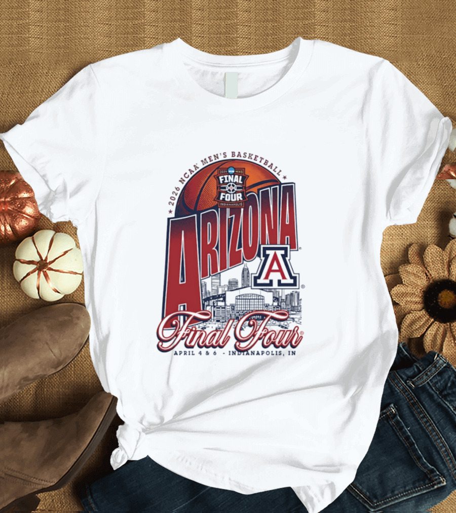 2026 NCAA Men's Basketball Arizona Wildcats Final Four Indianapolis T-Shirt